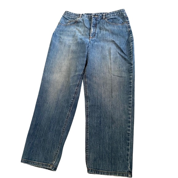 Talbots Women’s Jeans Size 16 Petites High Waist Stretch Vintage Medium Wash - Picture 2 of 7